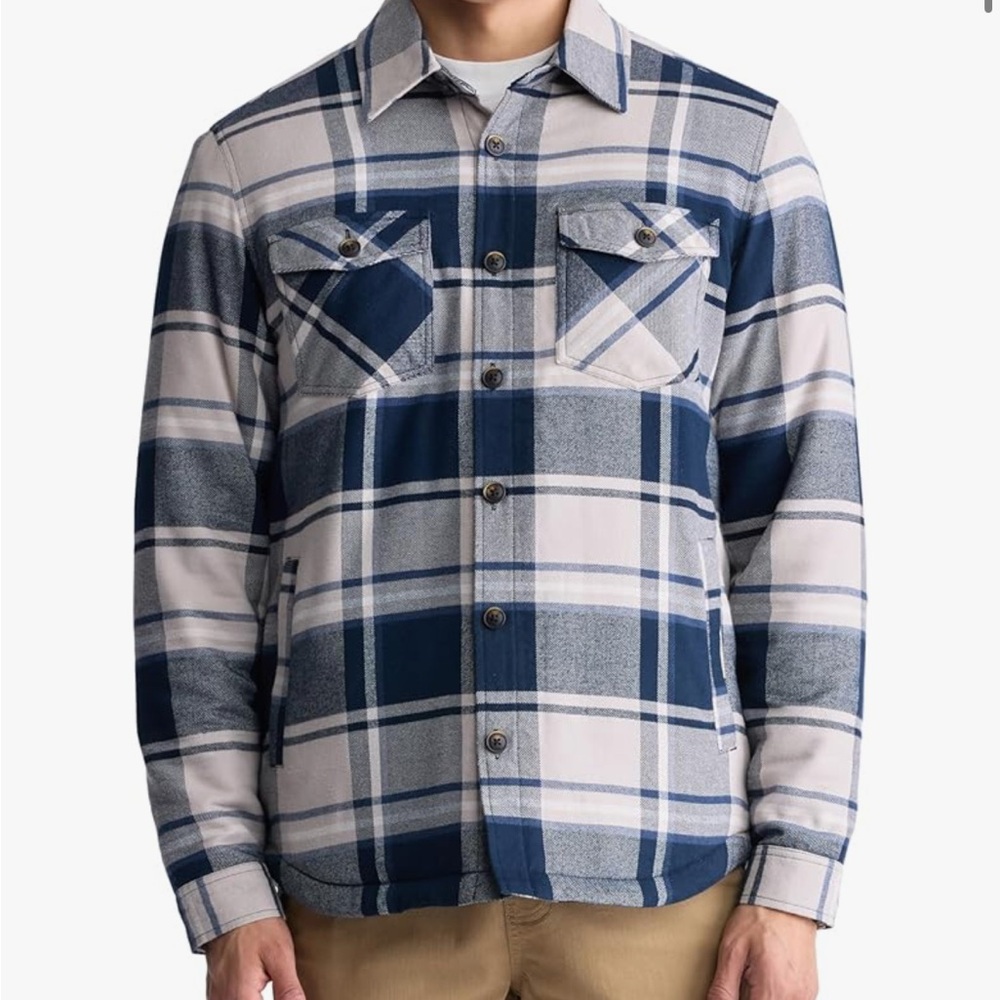 Buffalo David Bitton Hooded Plaid Shirt Jacket (Shacket) – Men’s XL